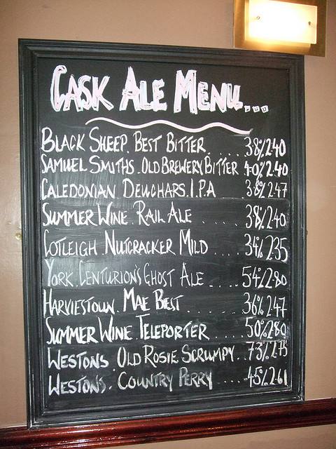 head of steam beer menu