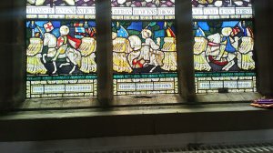 Holy Trinity Church Huddersfield war memorial window, bottom panel.